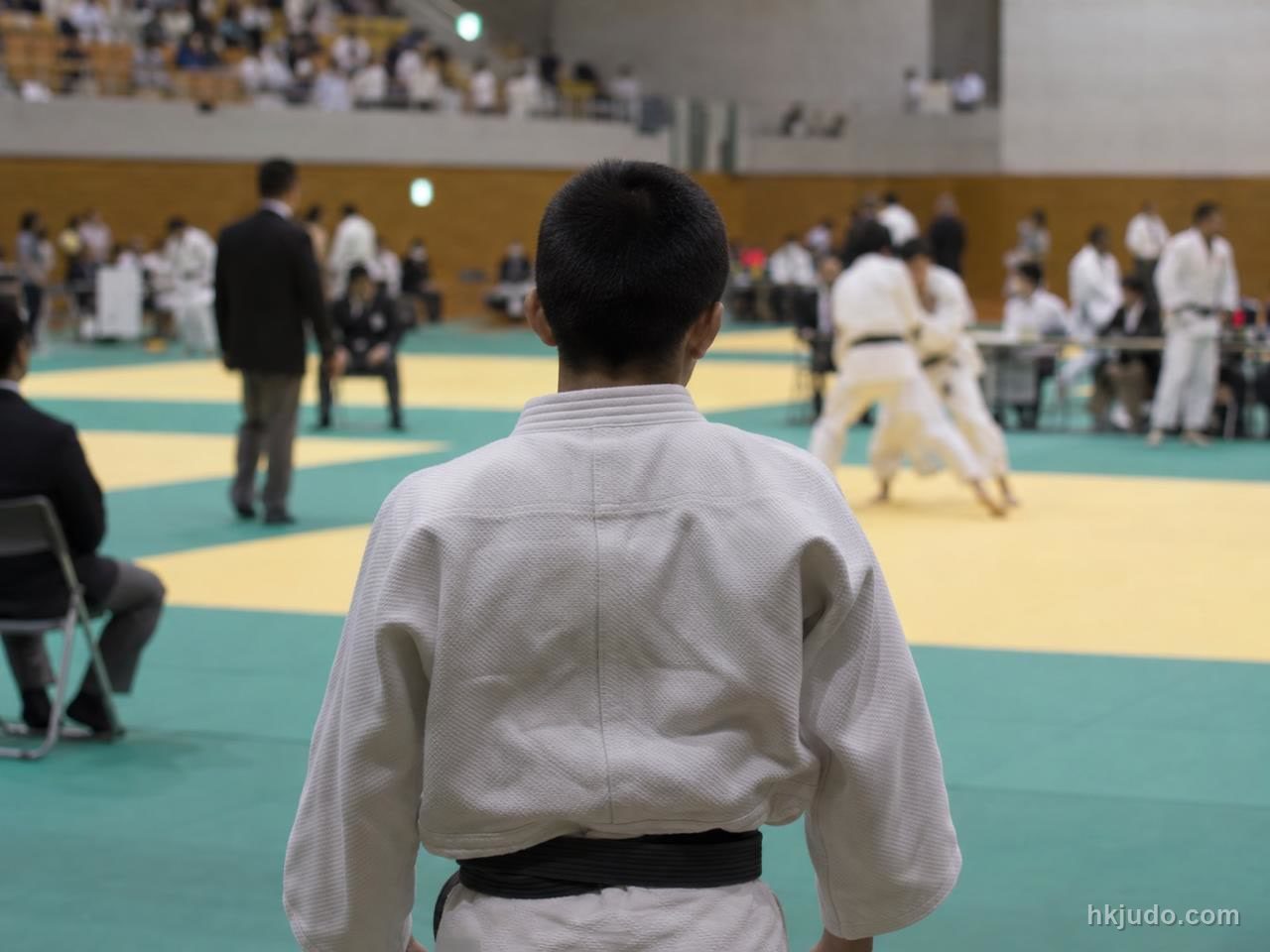 日本青年柔道賽事現場